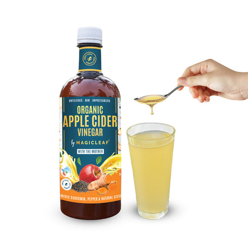 Magicleaf Organic Himalayan Apple Cider Vinegar with Turmeric and Black Pepper 750ml